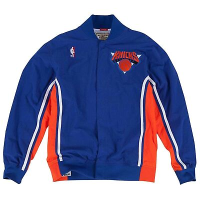 #ad Mens Mitchell amp; Ness NBA 1992 93 Authentic Warm Up Jacket New York Knicks $99.66