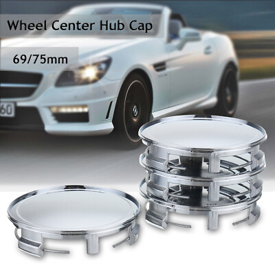 #ad 4pcs 69mm Wheel Center Hub Cap Wheel Rim Hub Cover Caps For Benz $11.88