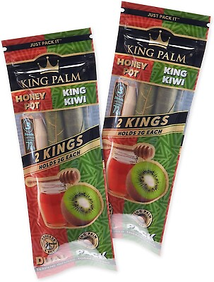 #ad King Palm King Honey amp; kiwi Palm Leaf Rolls 2 Packs of 2 Each = 4 Rolls $9.99