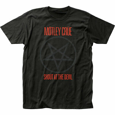 #ad Motley Crue Shout At The Devil T Shirt Mens Licensed Rock N Roll Retro Tee Black $17.49