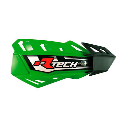 #ad Racetech Handguards FLX With Mounting Kit KX Green Motocross MX Off Road GBP 42.39