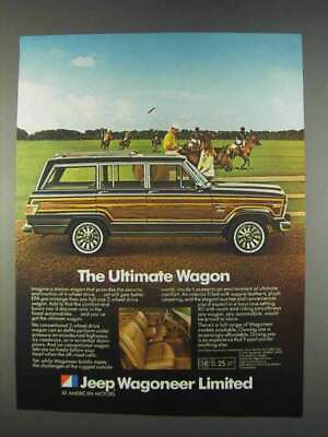 #ad 1982 Jeep Wagoneer Limited Ad The Ultimate $19.99