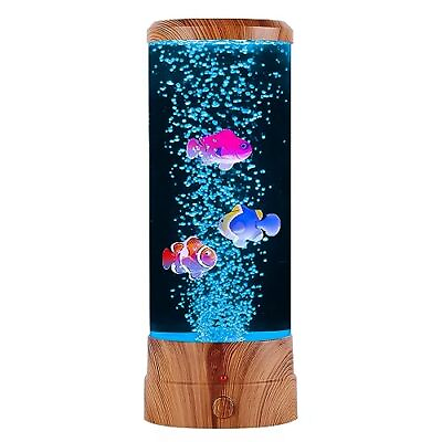 #ad SENCU Bubble Fish Night Light Aquarium Decorative Lamp with Color Changing L... $27.99