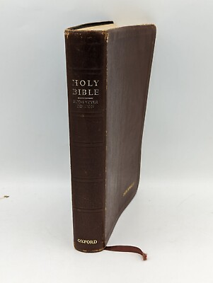 #ad Holy Bible King James Red Letter Scofield Reference Edition OXFORD 1967 Leather $25.00