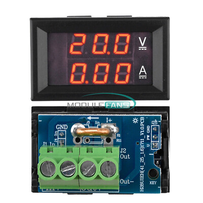 #ad DC 7 100V 20A 50A Digital Voltager Ammeter Tester 0.28quot; 3 Digit Dual LED Display $6.19