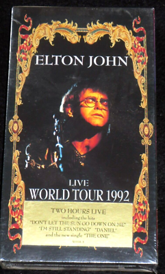 #ad ***NEW ***VHS **** ELTON JOHN WORLD TOUR ****MINT CONDITION $5.97