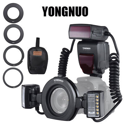 YONGNUO YN24EX TTL Marco Ring Flash Speedlite Flash 4X Adapter Ring for Canon $227.99