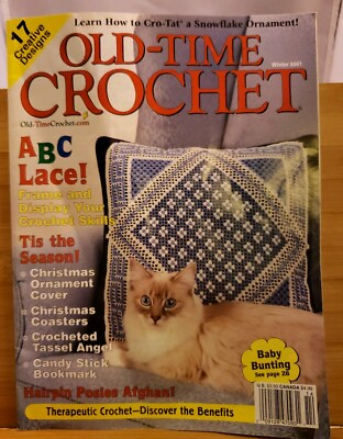 #ad AE5 OLD TIME CROCHET MAGAZINE WINTER 2001 $7.00