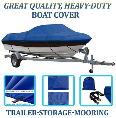 #ad BLUE BOAT COVER FITS PLAY CRAFT 190 S BR ALL YEARS $174.94