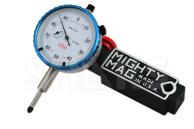 #ad Mighty Mag 400 1 Universal Magnetic Base 0 0.5quot; Dial Indicator USA P $27.85