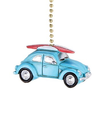 #ad Beach Buggy Beetle with Surfboard Ceiling Fan Pull or Light Pull Chain $12.99