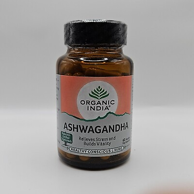 #ad Organic India Ashvagandha OFFICIAL USA 5 BOX 300 CAPS Healthy Stress Response $48.98