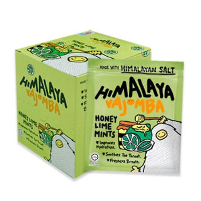 #ad 1 X Himalaya Salt Sport Mint Candy Vajomba Honey Lime Flavour Throat Soothing $27.95
