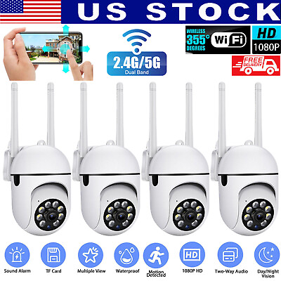 #ad 1080P IP Camera Wireless WIFI CCTV HD PTZ Smart Home Security 2Way Night Vision $56.60