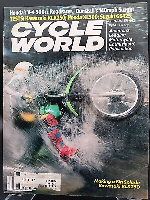 #ad CYCLE WORLD MAGAZINE SEP 79 HONDA CBX Magnificent Six 2 page Ad Hon XL500 KLX250 $8.88