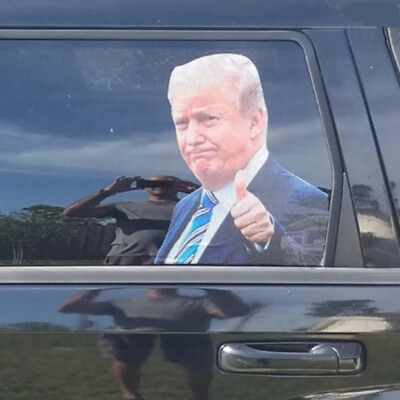 #ad Trump Car Stickers Funny Window Decal for Passenger Right Side Easy Removal $8.99