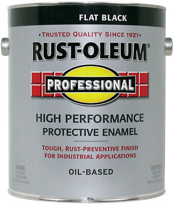 #ad Rust Oleum 242251 High Performance Flat Black VOC Enamel 1 gal. Pack of 2 $164.11