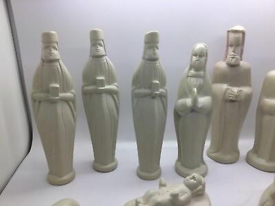 #ad Beautiful 12 Piece Hand Carved Soapstone Nativity Set from Kenya $40.00
