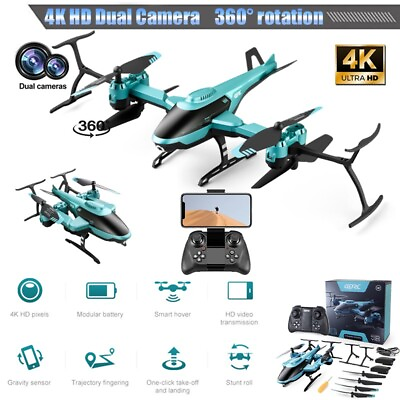 #ad V10 Quad air Drone RC Drone 4K HD Dual Camera WIFI FPV Rc Quadcopter $46.99