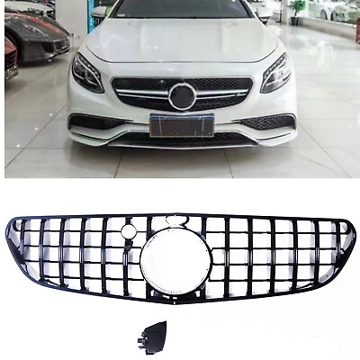 #ad For 2015 2017 Benz W217 S63 coupe AMG GT Front Bumper Grille Black 1 Set US $171.78