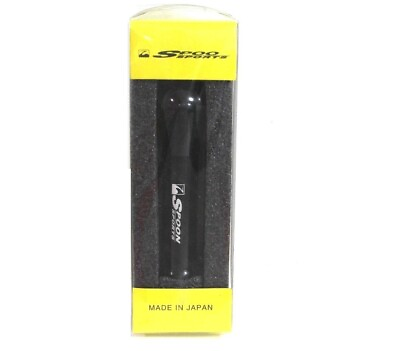 #ad JDM Universal SPOON Black Aluminum Manual Gear Racing Stick Shift Knob Shifter $15.00