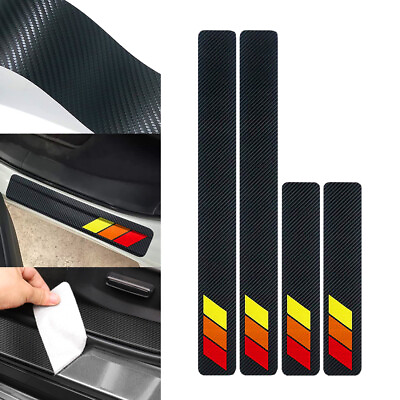 #ad For Toyota Car Door Plate Sill Scuff Cover Anti Scratch Decal Sticker Protector $10.99