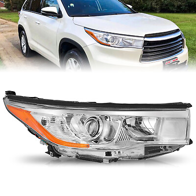 #ad For 2014 2015 2016 Toyota Highlander Right Passenger Headlight Assembly Headlamp $102.69
