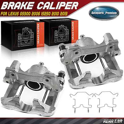 #ad 2Pcs Rear Left LH amp; Right RH Brake Caliper with Bracket for Lexus GS300 IS250 $75.99