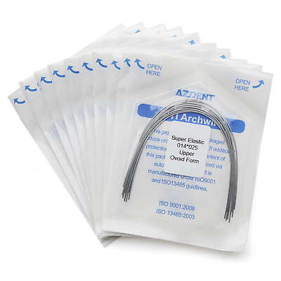 #ad AZDENT Dental Orthodontic Super Elastic Niti Ovoid Form Rectangular Arch Wires $144.90