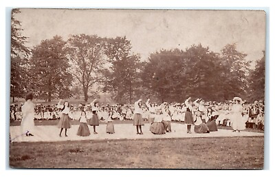 #ad Postcard All Girls Dance Performance on Stage No Men in Crowds RPPC L50 $8.97