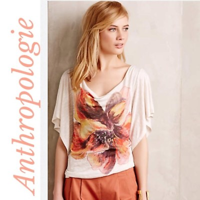 #ad Anthropologie Floriated Cowlneck by Meadow Rue Size S $19.99