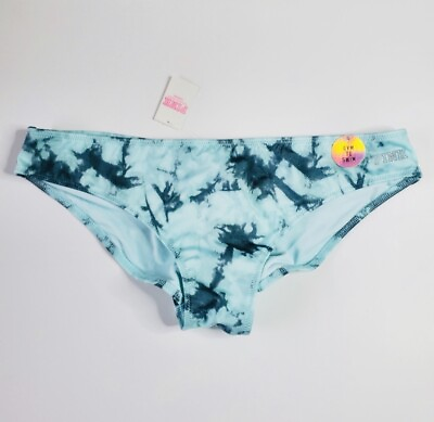 #ad NWT PINK VICTORIA SECRET Blue Green TIE DYE Bikini Bottom Swim SZ XS X SMALL $15.41