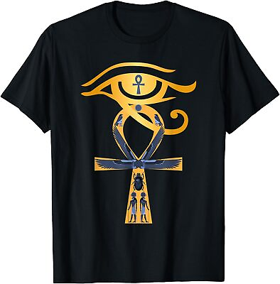 #ad NEW Ancient Egypt God Eye of Horus Ankh Egyptian Symbol T Shirt $22.99