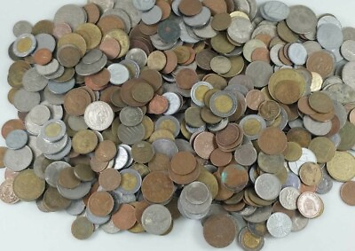#ad One Half Pound MIXED WORLD COINS MANY COUNTRIES DATES DENOMINATIONS #A12 $9.99
