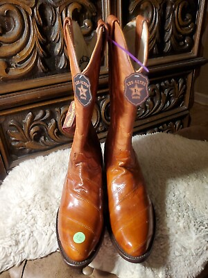 #ad Original Eel Skin Boot Los Altos Boots Burnt Orange 8 1 2 D $199.00
