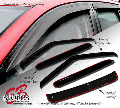 #ad Vent Outside Mount Window Visor Sunroof Type2 5pcs For Toyota Yaris 4DR 07 12 $53.31
