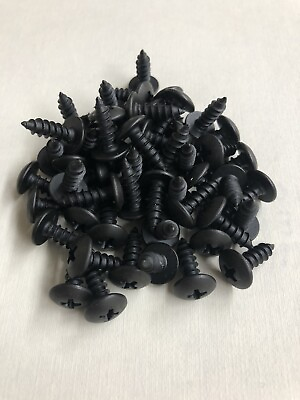 #ad 100 #8 X 5 8 Black Oxide Sheet Metal Tapping Screws Wider Larger head Truss $23.99