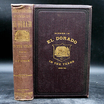 #ad 1878 NOTES OF A VOYAGE TO CALIFORNIA GOLD RUSH EL DORADO SACRAMENTO RARE SIGNED $299.95