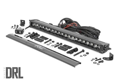 #ad Rough Country 20quot; Black Series Single Row LED Light Bar Amber DRL 70720BLDRLA $99.95
