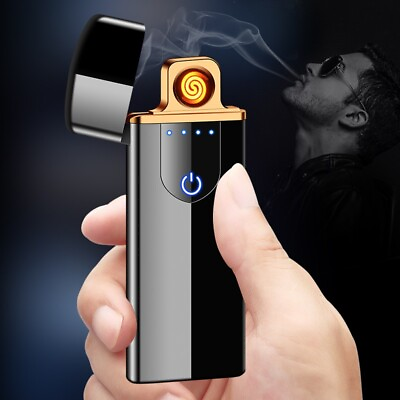 #ad Touch charging lighter Windproof lighter USB electronic lighter New high quality $9.99