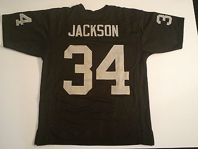 #ad UNSIGNED CUSTOM Sewn Stitched Bo Jackson Black Jersey M L XL 2XL 3XL $35.99