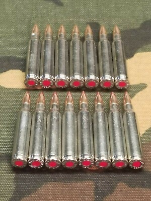 #ad 223 5.56 SNAP CAPS SET OF 15 Nickel Red $15.29