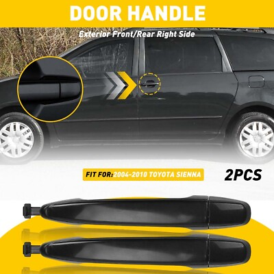 #ad For 2004 2010 Toyota Outside Senna Exterior Door Handle LeftRight Rear Side 2X $15.09