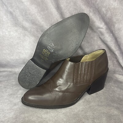 #ad Zodiac Womens Stable Brown Leather Shooties Shoes 8 Medium $34.00