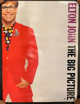 #ad Elton John Poster 1997 The Big Picture Album Promo $23.60