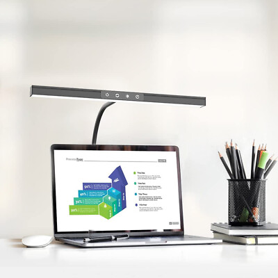 #ad LED Office Desk Lamps Computer Working Flexible Clamping Lights Warm Cool White $54.86