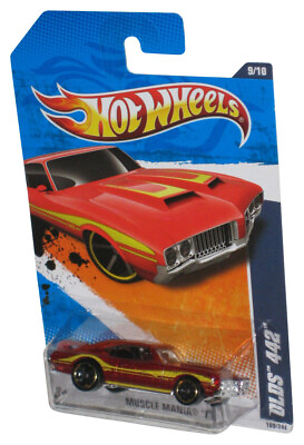 #ad Hot Wheels Muscle Mania #x27;11 9 10 2010 Red Olds 442 Toy Car 109 244 $14.98