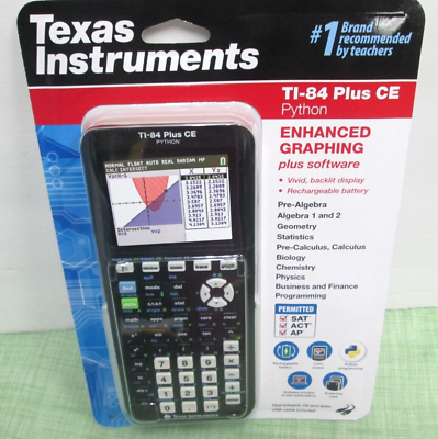 #ad Texas Instruments TI 84 Plus CE Python Graphing Calculator New amp; Sealed FREE SH $109.94