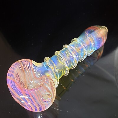 #ad 4.5quot; Smoking Pipes Outside TWIST Bowl Hand Glass Pipe Fumed Collectible Tobacco $13.99