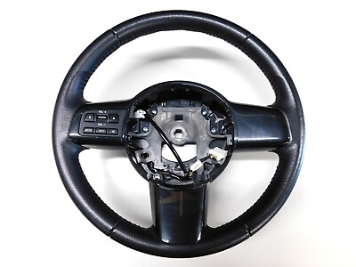 #ad Mazda 2 Demio DE3FS DE3AS DEJFS DE5FS Genuine Leather Steering Wheel Handle JDM $68.00